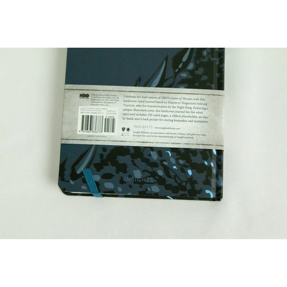 Game of Thrones Wight Viserion Hardcover Ruled Journal Insight Editions NEW